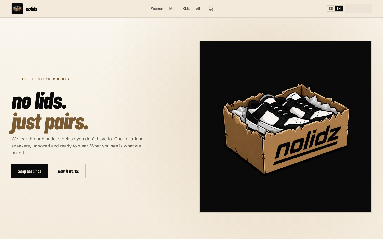 nolidz outlet sneaker shop